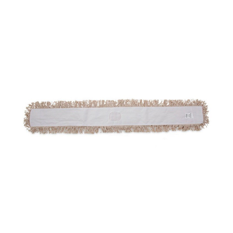 Facility Maintenance & Supplies Boardwalk Cleaning Tools | Boardwalk Bwk1360 60 In. X 5 In. Hygrade Cotton Industrial Dust Mop Head - White