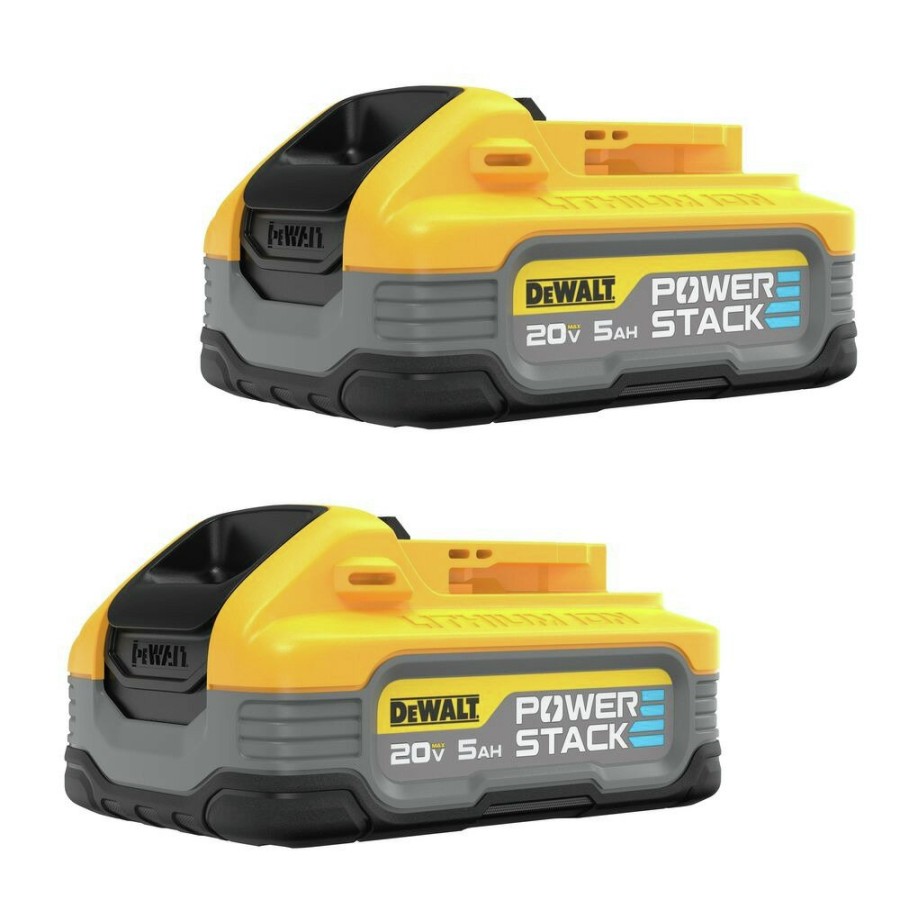 Batteries & Chargers Dewalt | Dewalt Dcbp520-2 (2) Powerstack 20V Max 5 Ah Lithium-Ion Batteries