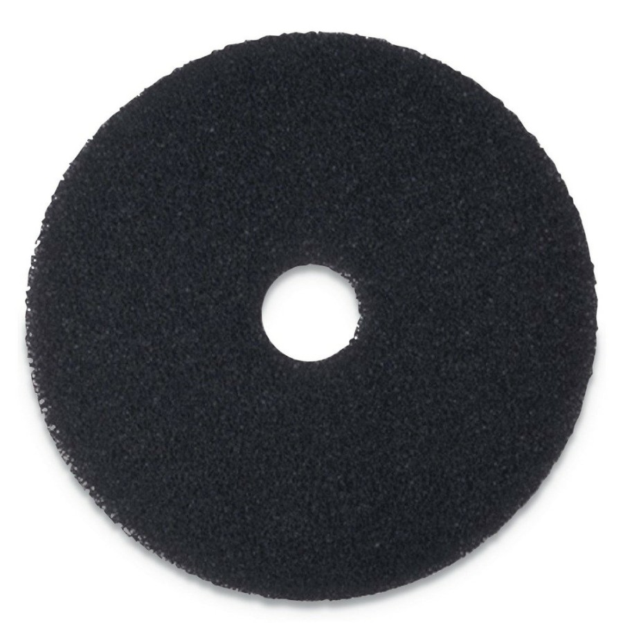 Facility Maintenance & Supplies Boardwalk Cleaning Tools | Boardwalk Bwk4015Bla 15 In. Diameter Stripping Floor Pads - Black (5/Carton)