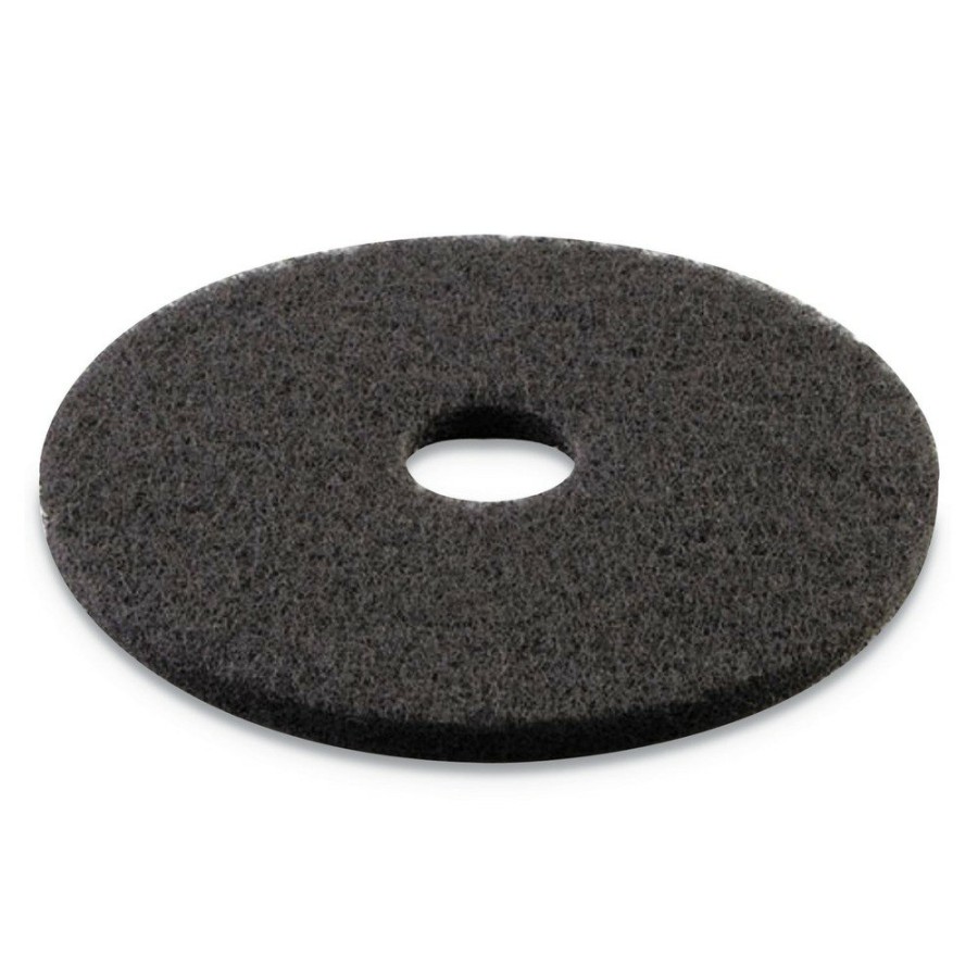 Facility Maintenance & Supplies Boardwalk Cleaning Tools | Boardwalk Bwk4015Bla 15 In. Diameter Stripping Floor Pads - Black (5/Carton)