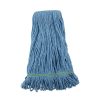 Facility Maintenance & Supplies Boardwalk Cleaning Tools | Boardwalk Bwk502Blnbct 1 In. Headband Cotton/Synthetic Fiber Super Loop Wet Mop Head - Medium, Blue (12/Carton)