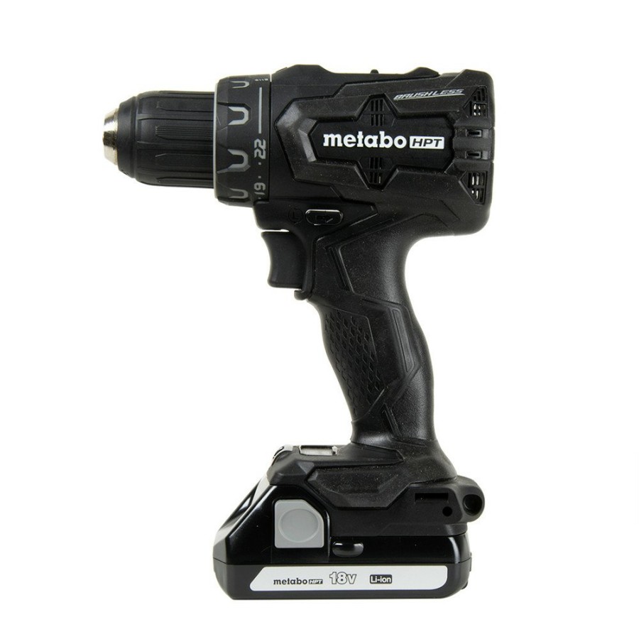 Power Tools Metabo HPT Drill Drivers | Factory Reconditioned Metabo Hpt Ds18Dbfl2Qbm 18V Brushless Lithium-Ion 1/2 In. Cordless Driver Drill Kit (1.5 Ah)