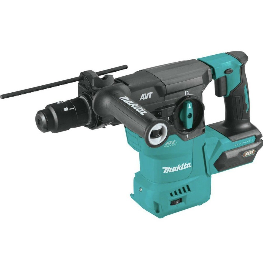 Power Tools Makita Rotary Hammers | Makita Grh09Z 40V Max Xgt Brushless Lithium-Ion Cordless 1-3/16 In. Avt Rotary Hammer Accepts Sds-Plus,Interchangeable Chuck (Tool Only)