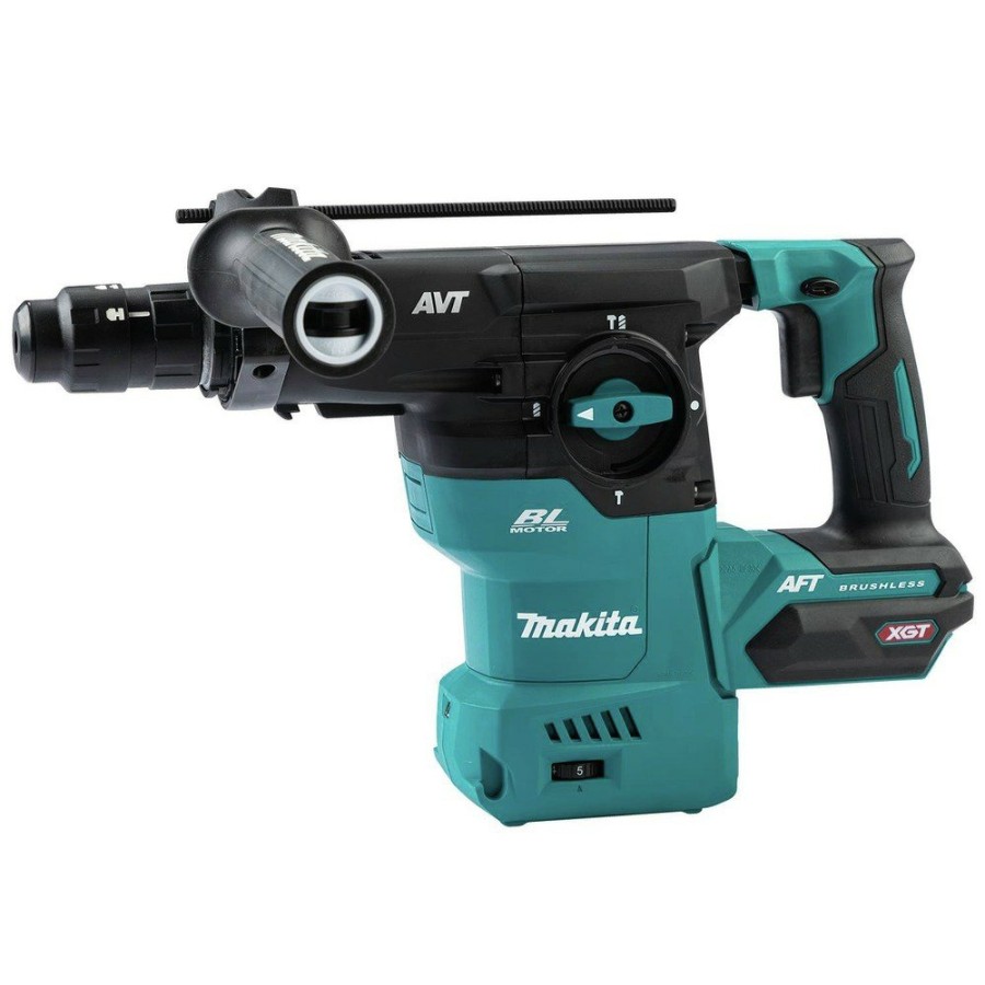 Power Tools Makita Rotary Hammers | Makita Grh09Z 40V Max Xgt Brushless Lithium-Ion Cordless 1-3/16 In. Avt Rotary Hammer Accepts Sds-Plus,Interchangeable Chuck (Tool Only)