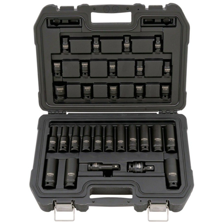 Power Tool Accessories Dewalt Sockets | Dewalt Dwmt19249 (30-Piece) 1/2 In. Drive 6-Point Combination Impact Socket Set