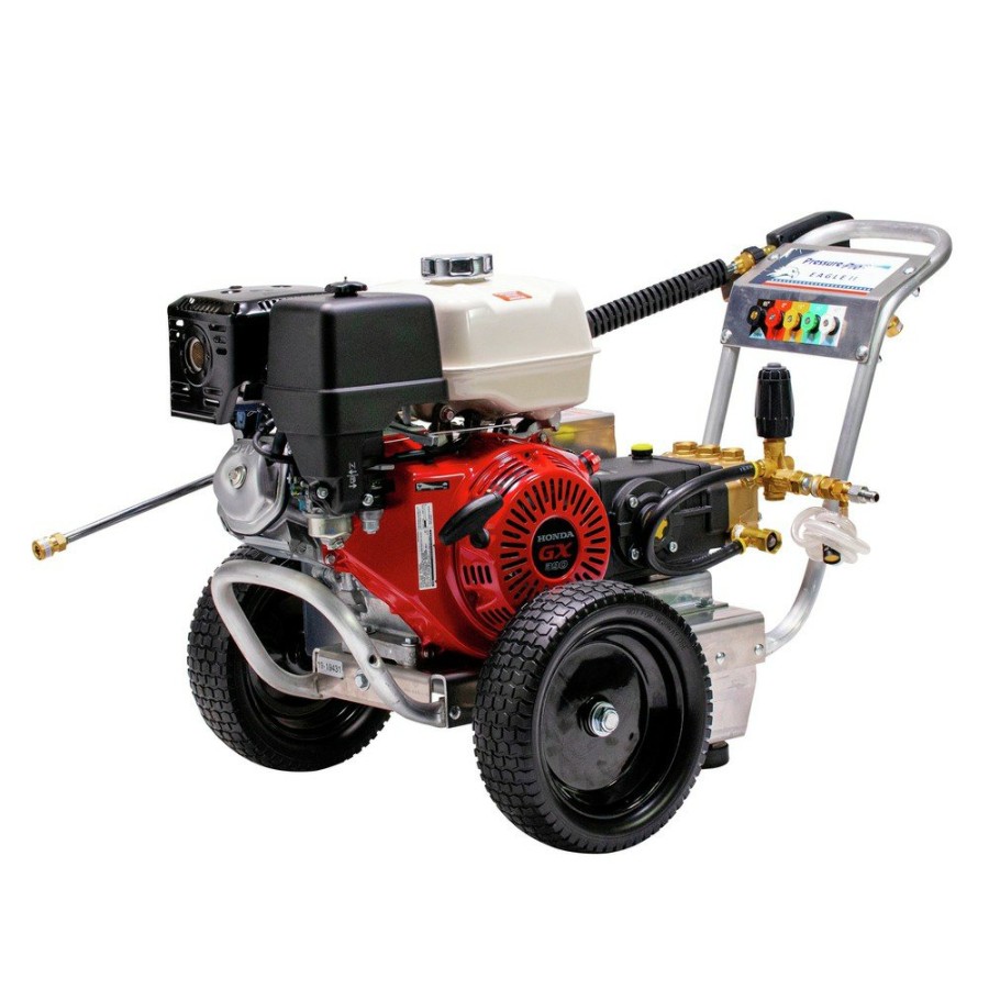 Outdoor Power Tools & Equipment Pressure-Pro | Pressure-Pro Eb4040Hg-20 Eagle Heavy Duty Professional 4,000 Psi 4.0 Gpm Gas Belt Drive Pressure Washer With Gx390 Honda Engine And General Pump