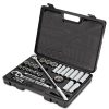 Hand Tools Stanley Socket Sets | Stanley 85-434 26-Piece Sae 6/12-Point 1/2 In. Drive Mechanic'S Tool Set