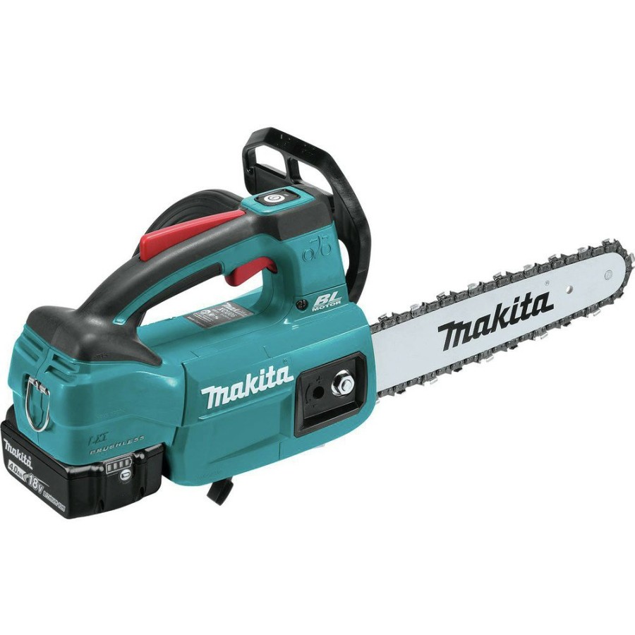 Outdoor Power Tools & Equipment Makita | Makita Xcu06Sm1 18V Lxt Brushless Lithium-Ion 10 In. Cordless Top Handle Chain Saw Kit (4 Ah)