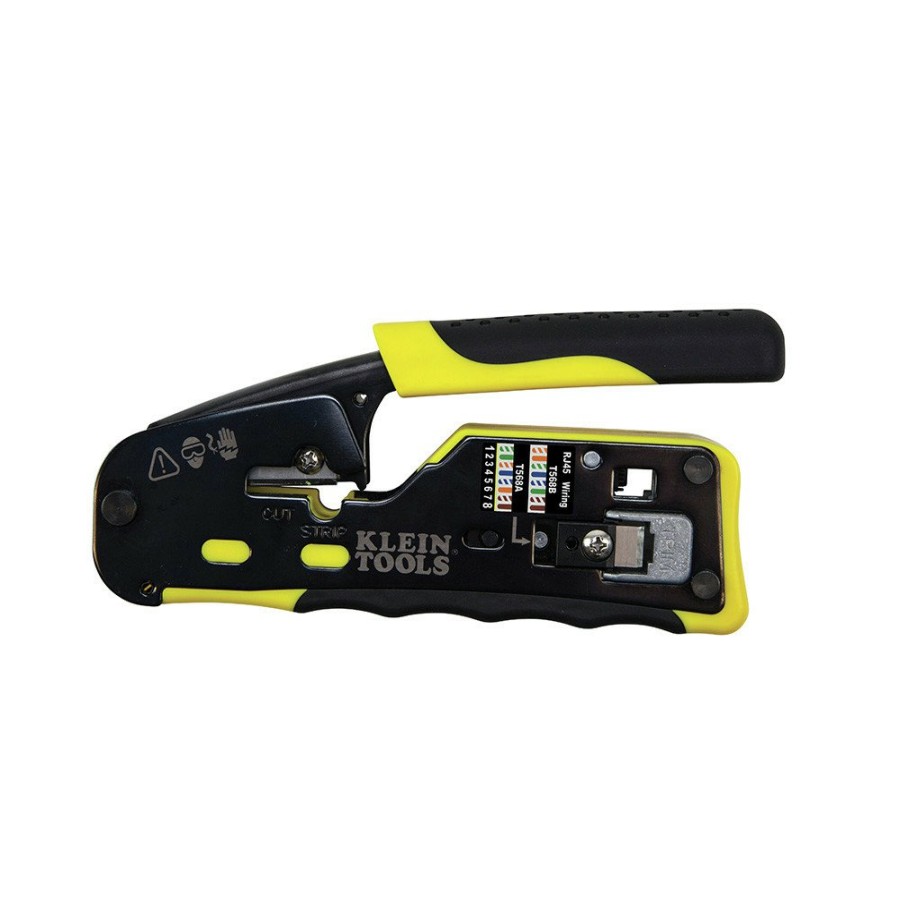 Hand Tools Klein Tools | Klein Tools Vdv226-110 Ratcheting Cable Crimper/Stripper/Cutter For Pass-Thru Connectors