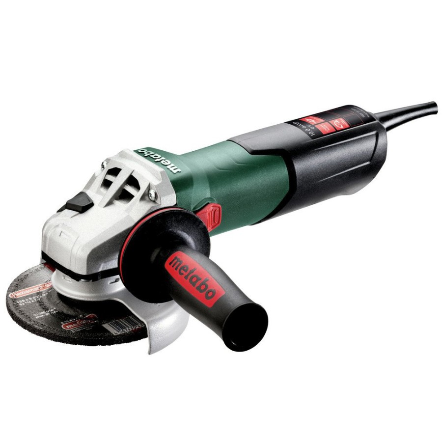 Power Tools Metabo Angle Grinders | Metabo 603625420 Wev 11-125 11 Amp 2,800 - 10,500 Rpm Variable Speed 4.5 In. / 5 In. Corded Angle Grinder With Lock-On