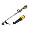 Outdoor Power Tools & Equipment Dewalt | Dewalt Dcst972X1Dwoas7Bl-Bndl 60V Max Brushless Lithium-Ion 17 In. Cordless String Trimmer Kit (9 Ah) And Universal Blower Attachment Bundle