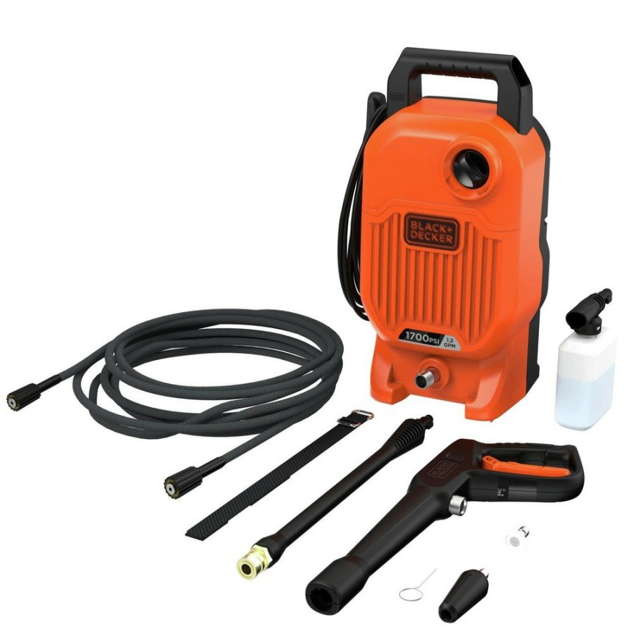 Outdoor Power Tools & Equipment Black & Decker | Black & Decker Bepw1700 1700 Max Psi 1.2 Gpm Corded Cold Water Pressure Washer