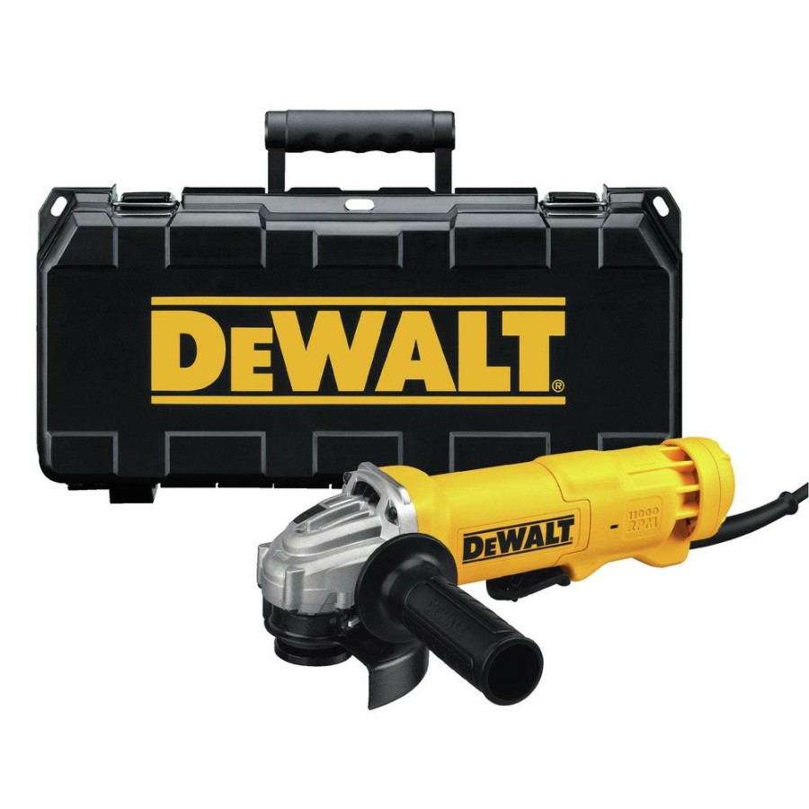 Power Tools Dewalt Angle Grinders | Dewalt Dwe402K 11 Amp 4-1/2 In. Paddle Switch Angle Grinder Kit