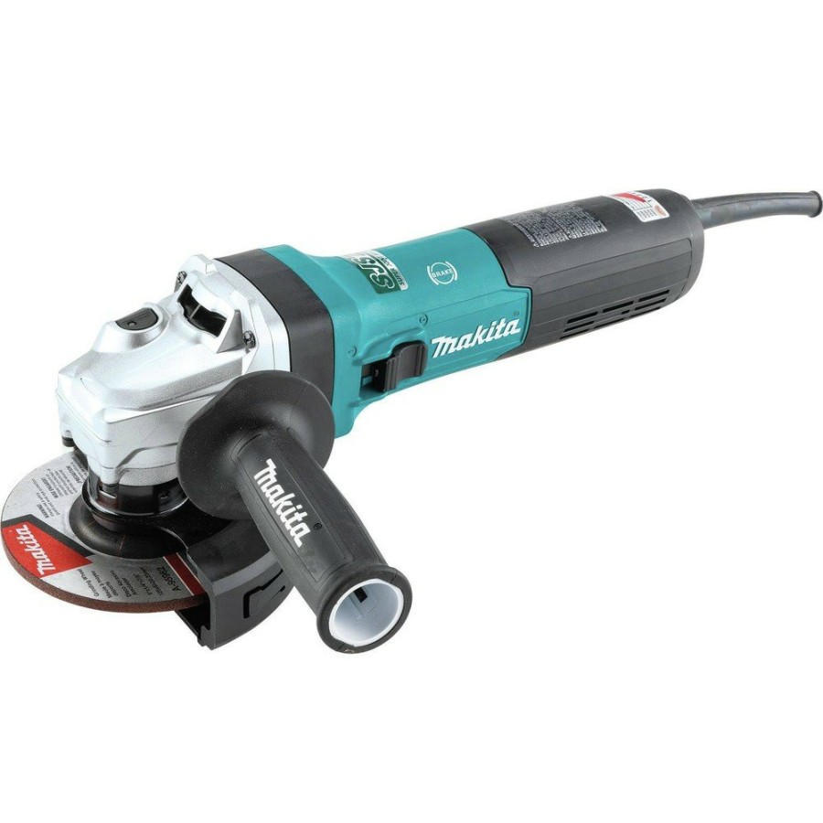 Power Tools Makita Angle Grinders | Makita Ga5091 5 In. Corded Sjsii Slide Switch High-Power Angle Grinder With Brake