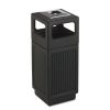 Facility Maintenance & Supplies Safco | Safco 9474Bl Canmeleon 15-Gallon Polyethylene Recessed Panel Receptacles - Black