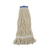 Facility Maintenance & Supplies Boardwalk Cleaning Tools | Boardwalk Bwk824C 24 Oz. Lie-Flat Cotton Fiber Mop Head - White (12/Carton)