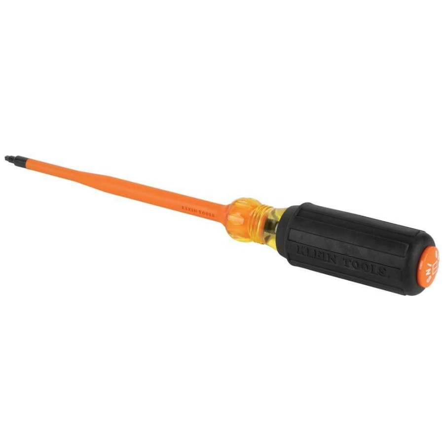 Hand Tools Klein Tools | Klein Tools 6986Ins #1 Square Tip 6 In. Round Shank Insulated Screwdriver