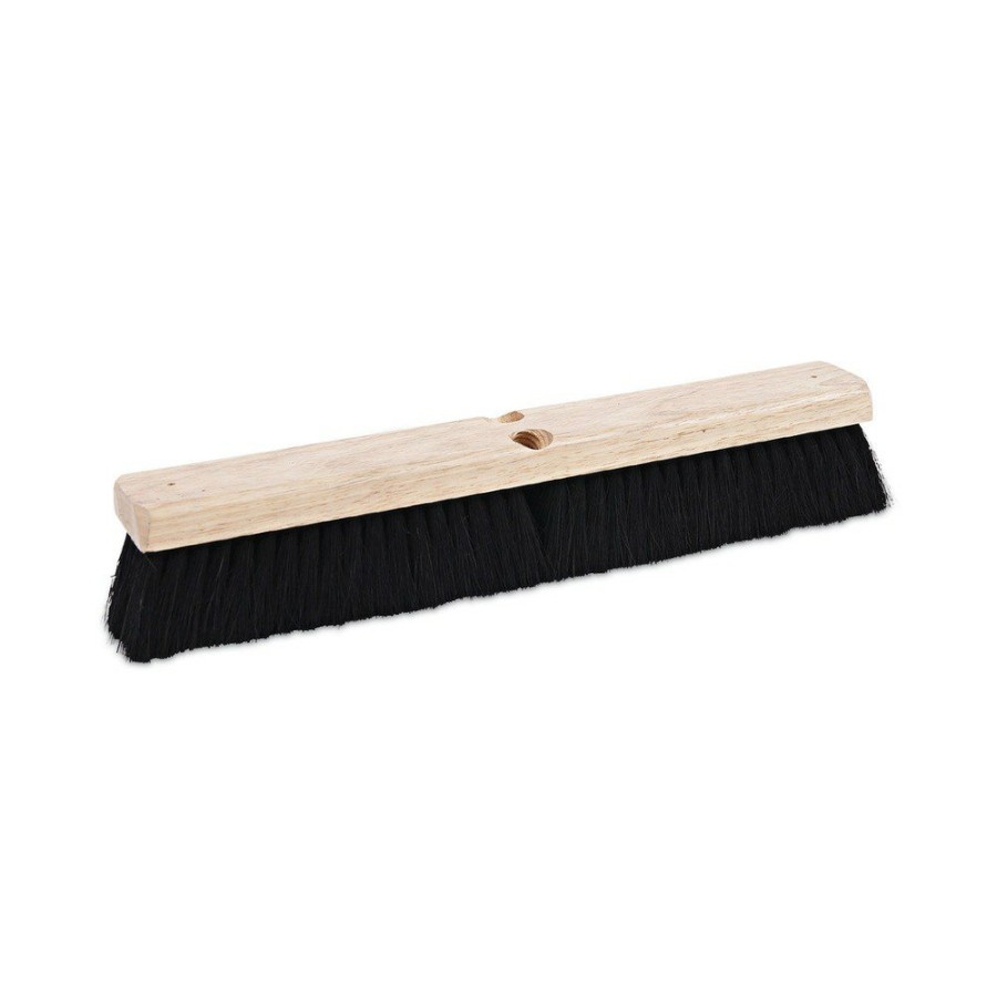 Facility Maintenance & Supplies Boardwalk Cleaning Tools | Boardwalk Bwk20218 2.5 In. Black Tampico Fiber Bristles 18 In. Brush Floor Brush Head