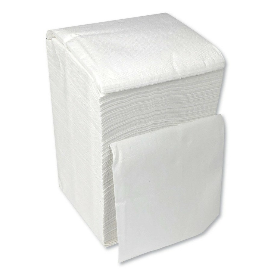 Facility Maintenance & Supplies GEN | Gen Gencocktailnap 1-Ply 9 In. X 9 In. Cocktail Napkins - White (500/Pack, 8 Packs/Carton)