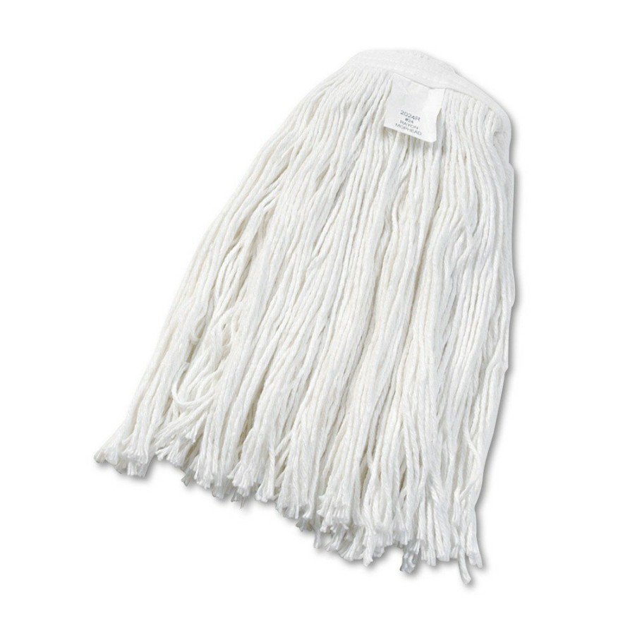 Facility Maintenance & Supplies Boardwalk Cleaning Tools | Boardwalk Bwk2024Rea No. 24 Rayon Cut-End Wet Mop Head - White