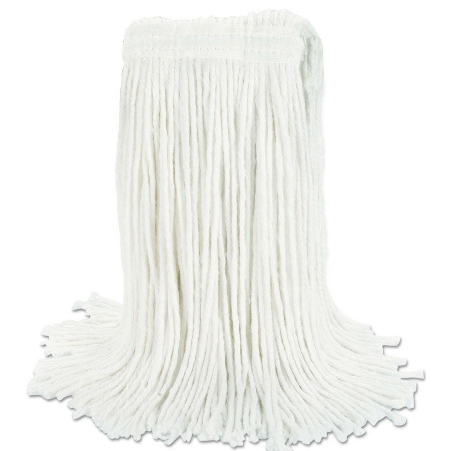 Facility Maintenance & Supplies Boardwalk Cleaning Tools | Boardwalk Bwk2024Rea No. 24 Rayon Cut-End Wet Mop Head - White