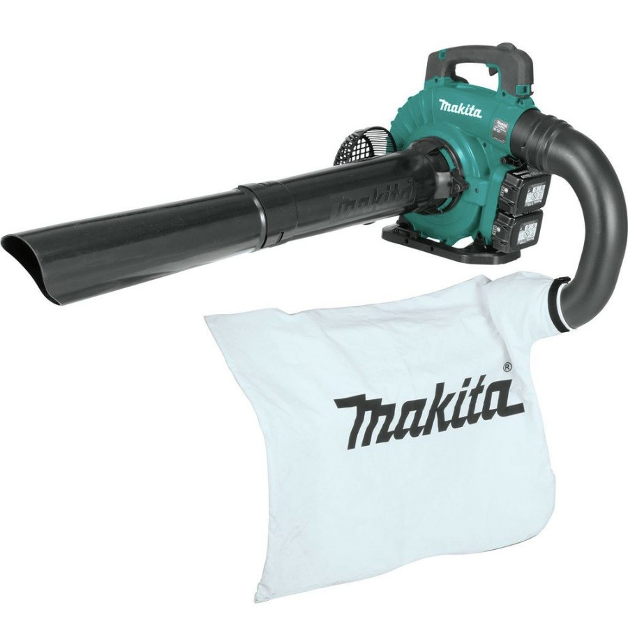 Outdoor Power Tools & Equipment Makita Handheld Blowers | Makita Xbu04Ptv 18V X2 (36V) Lxt Brushless Lithium-Ion Cordless Blower Kit With Vaccum Attachment (5 Ah)