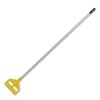 Facility Maintenance & Supplies Rubbermaid Commercial Cleaning Tools | Rubbermaid Commercial Fgh126000000 60 In. Invader Aluminum Side-Gate Wet-Mop Handle - Gray/Yellow