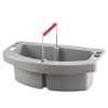 Facility Maintenance & Supplies Rubbermaid Commercial Cleaning Carts | Rubbermaid Commercial Fg264900Gray 2-Compartment 16 In. X 9 In. X 5 In. Maid Caddy - Gray