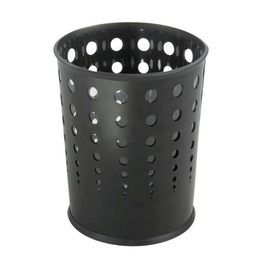 Facility Maintenance & Supplies Safco | Safco 9740Bl 6-Gallon Steel Bubble Wastebasket - Black