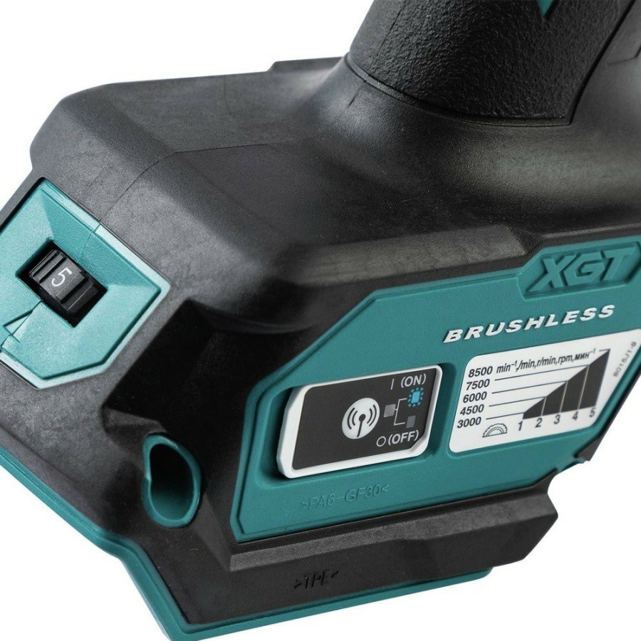 Power Tools Makita Angle Grinders | Makita Gag11Z 40V Max Xgt Brushless Lithium-Ion 5 In. Cordless X-Lock Angle Grinder (Tool Only)