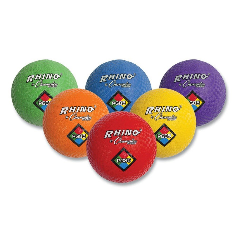 Outdoor Champion Sports | Champion Sports Pgset 8.5 In. Diameter Playground Ball Set - Assorted (6/Set)