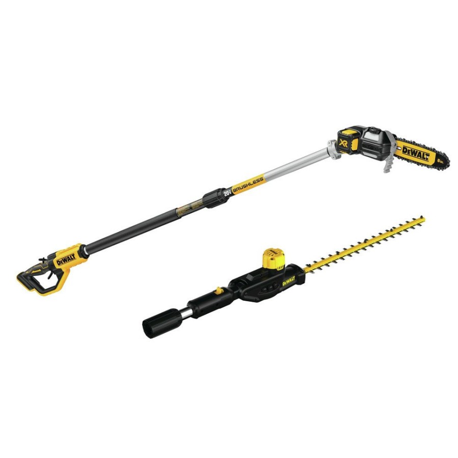 Outdoor Power Tools & Equipment Dewalt | Dewalt Dcps620B-Dcph820Bh 20V Max Xr Brushless Lithium-Ion Cordless Pole Saw And Pole Hedge Trimmer Head With 20V Max Compatibility Bundle (Tool Only)