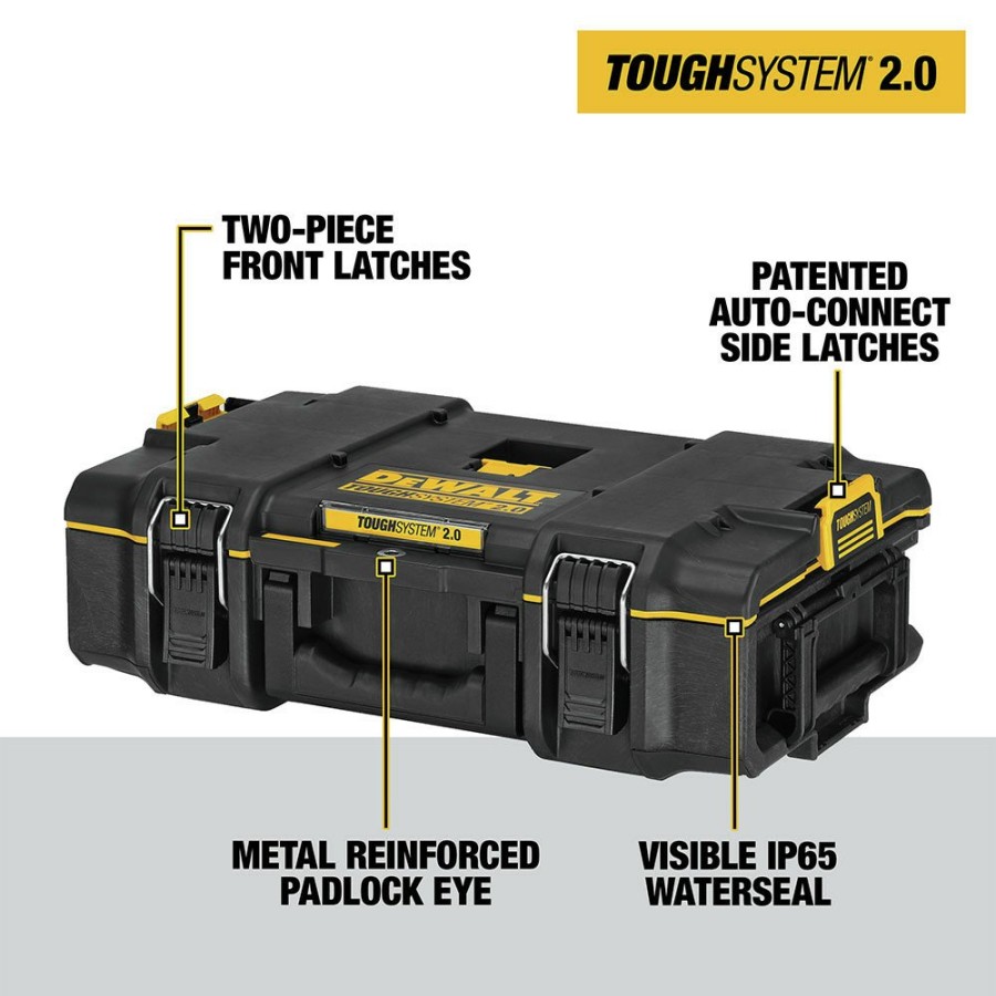 Tool Storage Dewalt | Dewalt Dwst08165 Toughsystem 2.0 Tool Box - Black