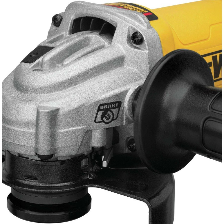 Power Tools Dewalt Angle Grinders | Dewalt Dwe4222N 120V 11 Amp 4.5 In. Small Angle Paddle Switch Corded Angle Grinder With Brake And No-Lock On