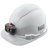 Safety Equipment Klein Tools Hard Hats | Klein Tools 60107Rl Non-Vented Cap Style Hard Hat With Rechargeable Headlamp - White