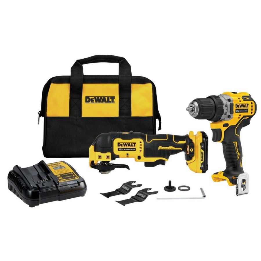 Power Tools Dewalt Oscillating Tools | Dewalt Dcs353G1Dcd701B-Bndl 12V Max Xtreme Brushless Lithium-Ion Cordless Oscillating Tool Kit (3 Ah)