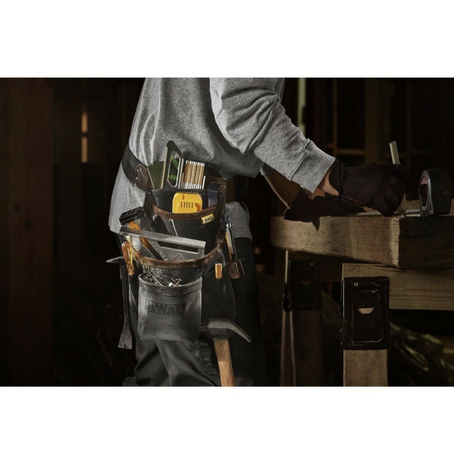 Tool Storage Dewalt | Dewalt Dwst550115 Leather Tool Pouch And Belt