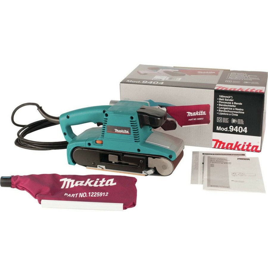 Power Tools Makita Belt Sanders | Makita 9404 4 In. X 24 In. Variable Speed Belt Sander