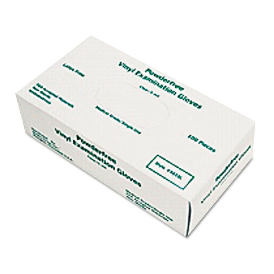 Facility Maintenance & Supplies MCR Safety Gloves | Mcr Safety 5010L 5 Mil Medical Grade Disposable Vinyl Gloves - Large, White (100/Box)