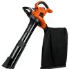 Outdoor Power Tools & Equipment Black & Decker Handheld Blowers | Black & Decker Bv6600 120V 12 Amp High Performance Corded Blower/Vacuum/Mulcher