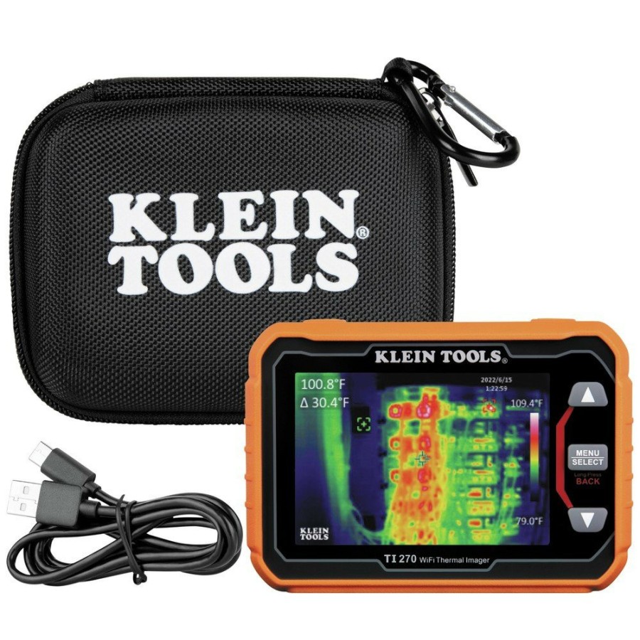 Automotive Klein Tools Inspection Cameras | Klein Tools Ti270 Rechargeable 10000 Pixels Thermal Imaging Camera With Wi-Fi