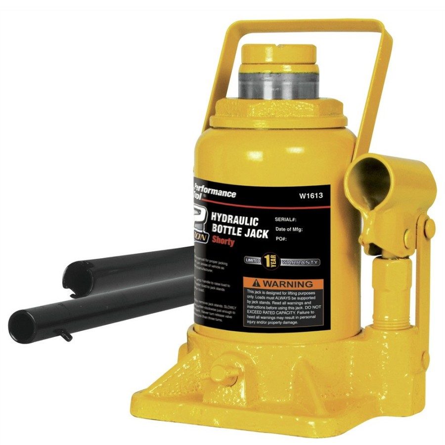 Automotive WILMAR Bottle Jacks | Wilmar W1627 12 Ton Capacity Shorty Hydraulic Bottle Jack