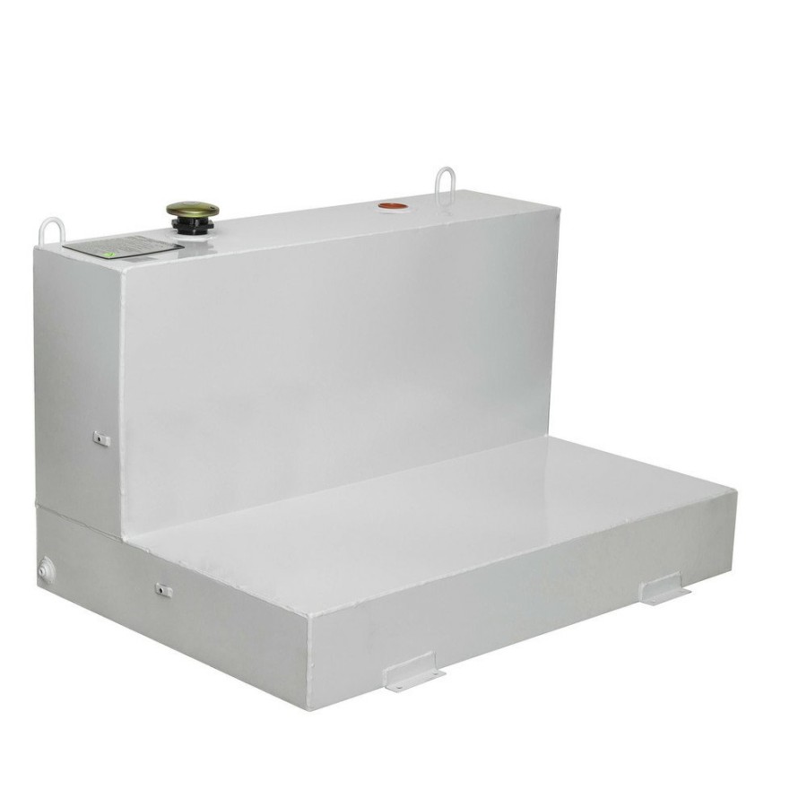 Automotive JOBOX | Jobox 487000 86 Gallon Low-Profile L-Shaped Steel Liquid Transfer Tank - White