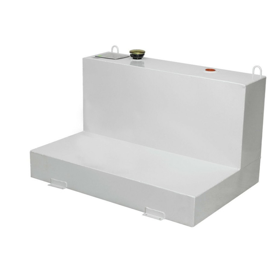 Automotive JOBOX | Jobox 487000 86 Gallon Low-Profile L-Shaped Steel Liquid Transfer Tank - White