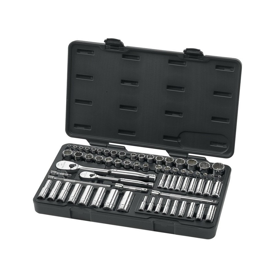 Hand Tools GearWrench Socket Sets | Gearwrench 83000 68-Piece Sae/Metric 1/4 In. & 3/8 In. Drive 6 & 12 Point Socket And Wrench Set