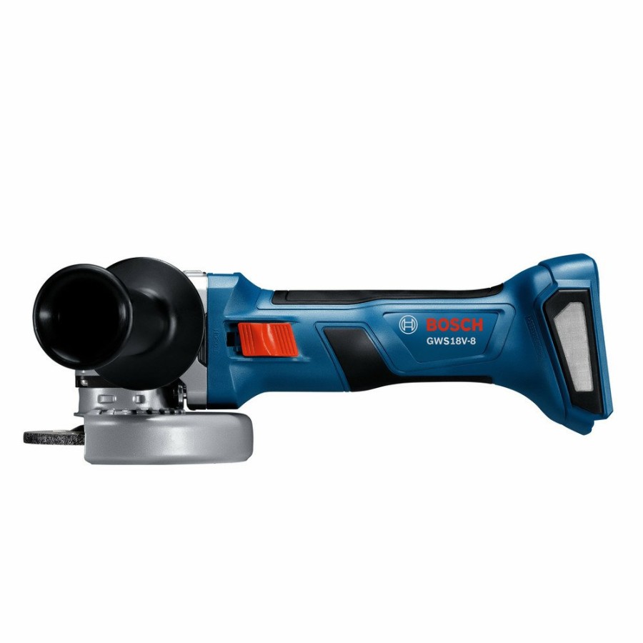 Power Tools Bosch Angle Grinders | Factory Reconditioned Bosch Gws18V-8N-Rt 18V Brushless Lithium-Ion 4-1/2 In. Cordless Angle Grinder With Slide Switch (Tool Only)