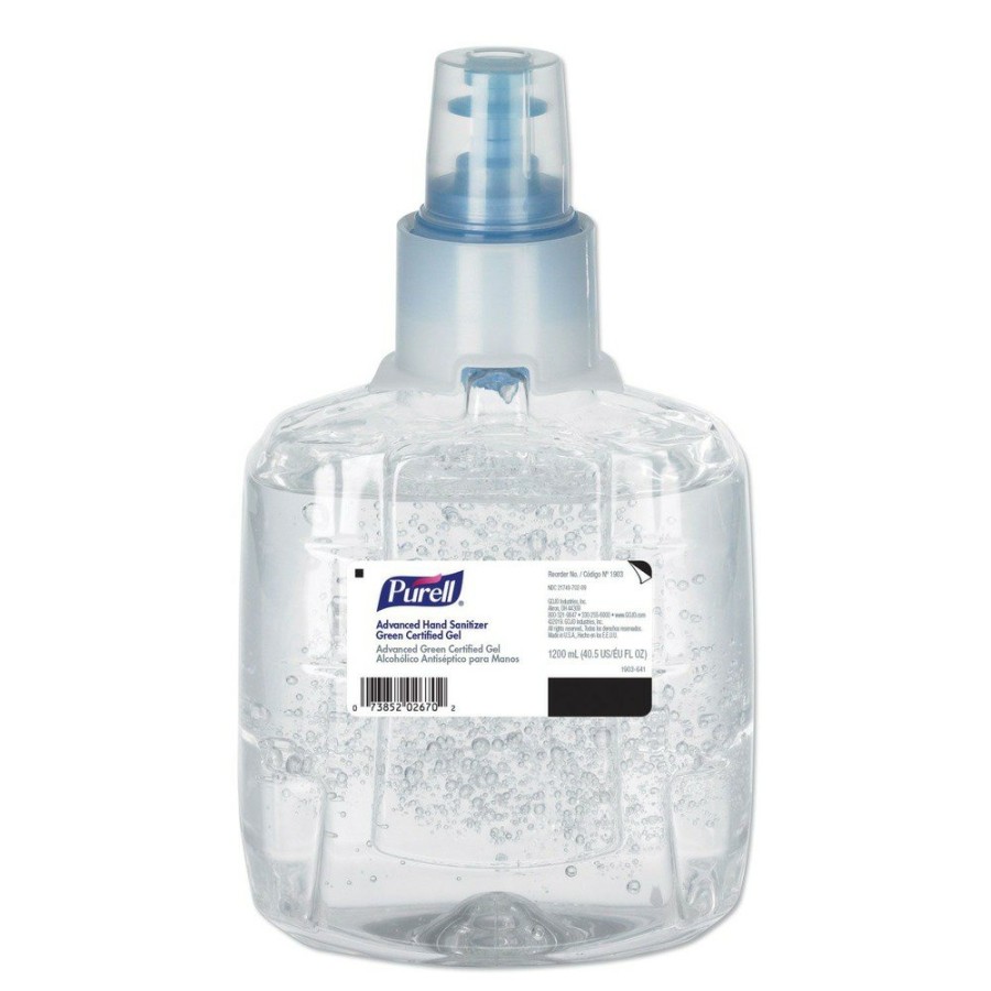 Facility Maintenance & Supplies PURELL Hand Sanitizers | Purell 1903-02 Advanced 1200 Ml Hand Sanitizer Green Certified Gel Refill For Ltx-12 Dispensers (2/Carton)