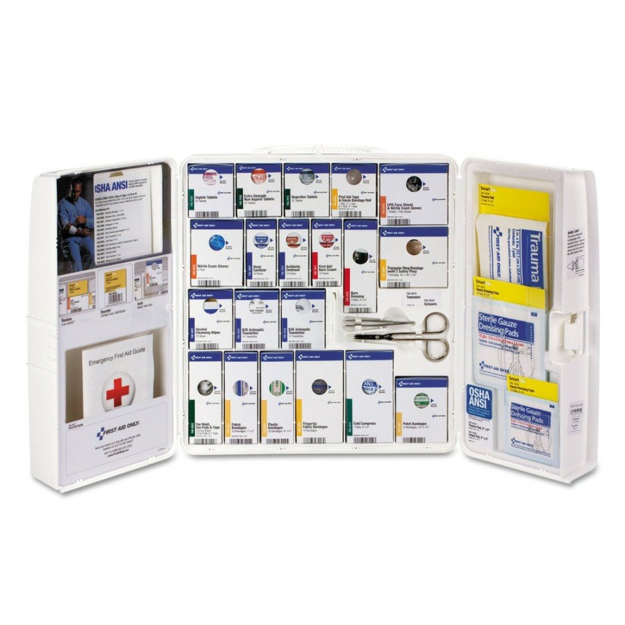 Safety Equipment First Aid Only First Aid And Emergency Kits | First Aid Only Fao90608021 241-Piece Smartcompliance First Aid Cabinet With Medications