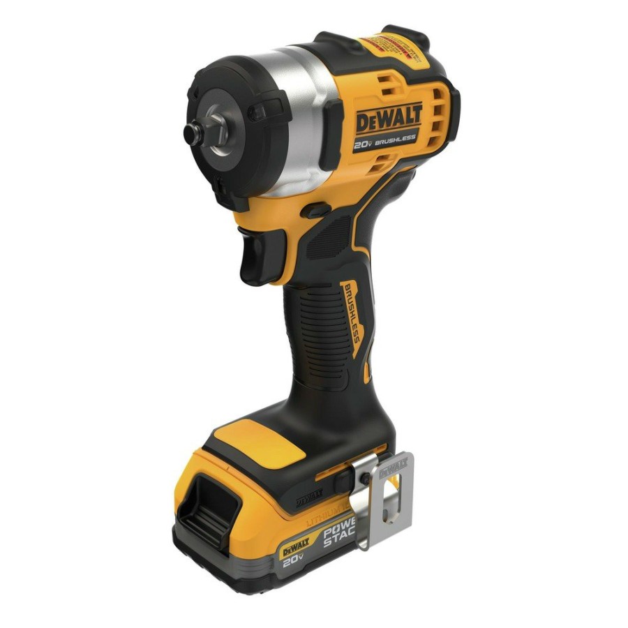 Power Tools Dewalt | Dewalt Dcf913E1 20V Max Brushless Lithium-Ion 3/8 In. Cordless Impact Wrench Kit (1.7 Ah)