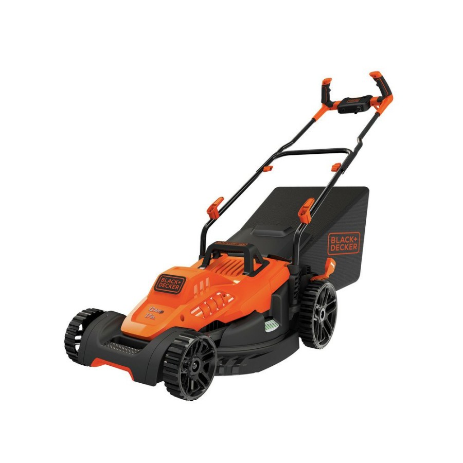 Outdoor Power Tools & Equipment Black & Decker | Black & Decker Bemw482Bh 120V 12 Amp Brushed 17 In. Corded Lawn Mower With Comfort Grip Handle